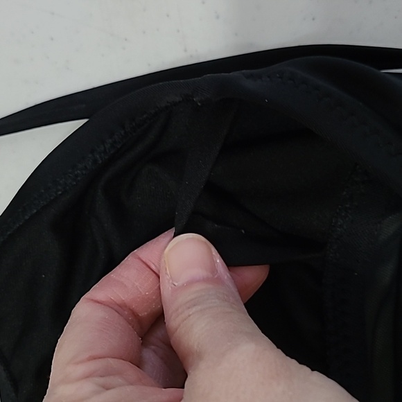 Shade & Shore women's black & sheer swimsuit size Large - Picture 5 of 7